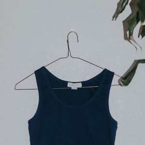 Blue Crop Top Tank